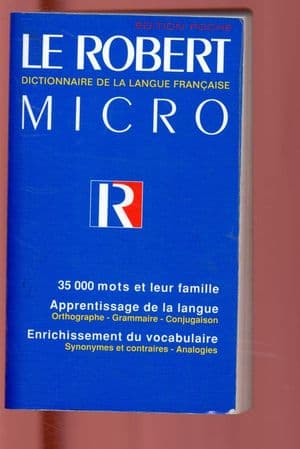 Copertina Le Robert Micro Dictionnaire De La Langue Francaise V.E.