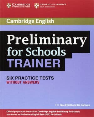 Copertina Preliminary For Schools Trainer