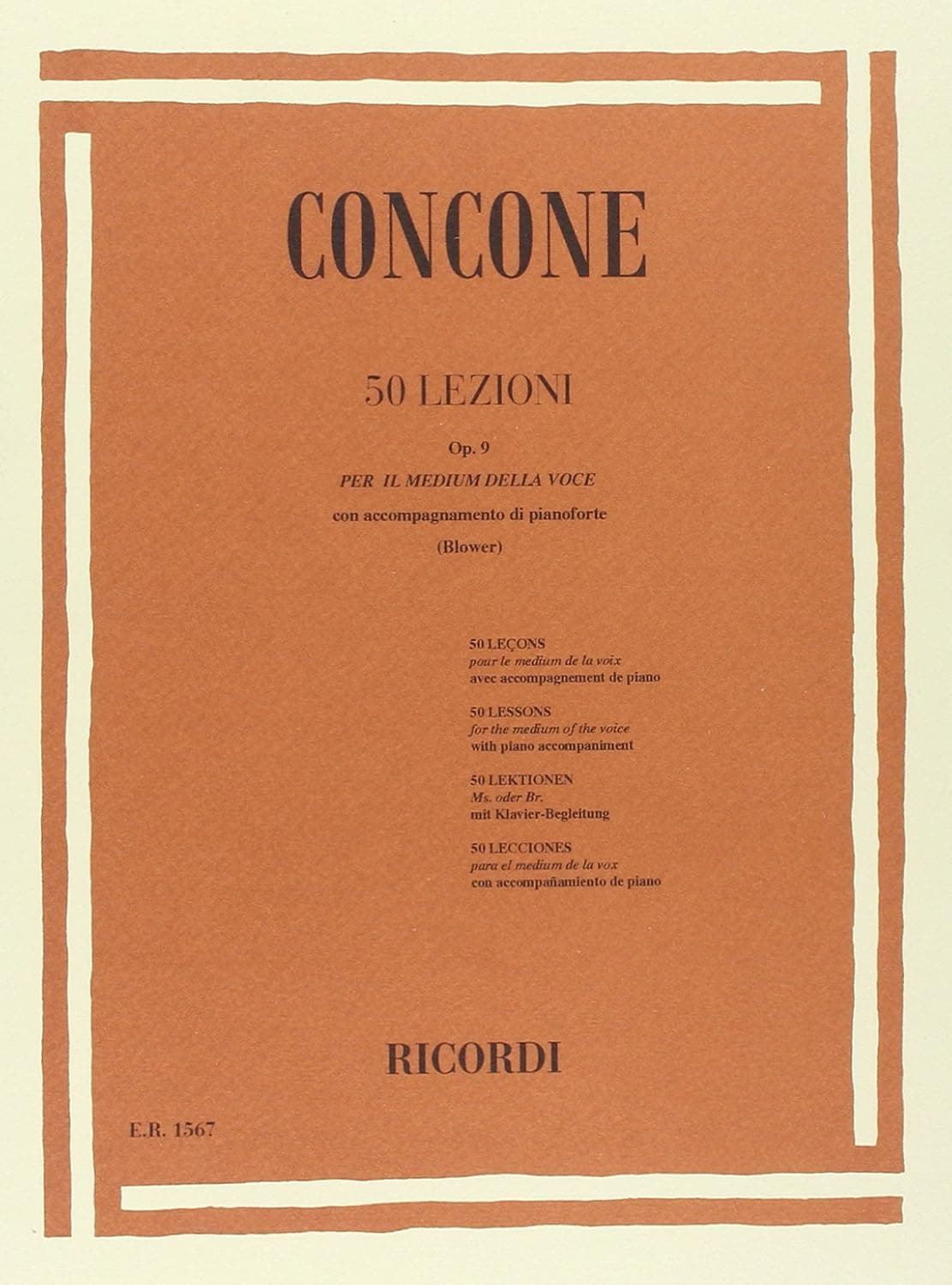 50 Lezioni Di Canto Op.9