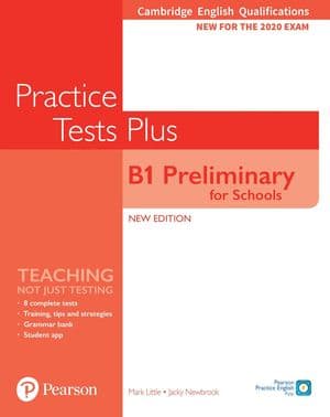 Copertina Practice Tests Plus Preliminary For Schools 2020 Without Key