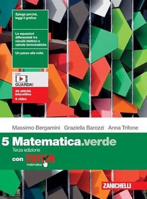 Copertina Matematica.Verde 3Ed. - Volume 5 Con Tutor (Ldm)