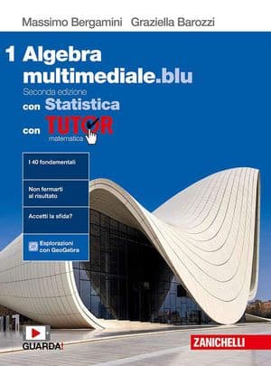 Copertina Matematica Multimediale.Blu - Volume Algebra Con Statistica 1 Con Tutor (Ldm)