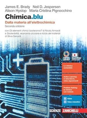 Copertina Chimica.Blu 2Ed. - Vol. U Dalla Materia All'Elettrochimica (Ldm)