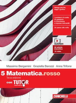 Copertina Matematica.Rosso 3Ed. - Volume 5 Con Tutor (Ldm)