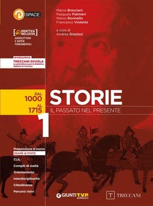 Copertina Storie Il Passato Nel Presente 1 + Atlante Storico