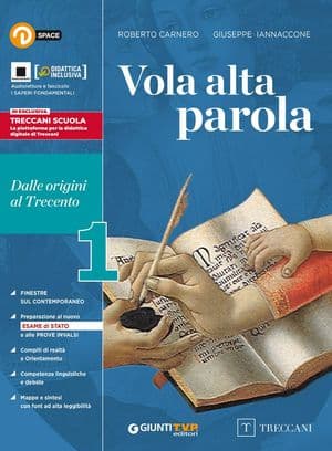 Copertina Vola Alta Parola 1 + Quaderno Scrittura + Antol. Divina Commedia
