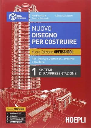 Copertina Nuovo Disegno Per Costruire (Vol. 1 + Vol. 2). Nuova Edizione Openschool