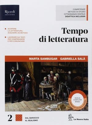 Copertina Tempo Di Letteratura - Libro Misto Con Hub Libro Young