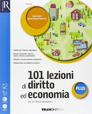 Copertina 101 Lezioni Di Diritto Ed Economia Plus Alberghieri- Libro Misto Con Openbook