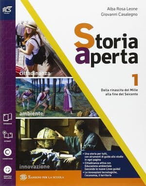 Copertina Storia Aperta  Classe 1 - Libro Misto Con Openbook
