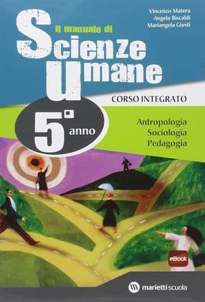 Copertina Man Di Scienze Umane Antrop+Sociol+Psico+Pedag (2 Bn) - Classe 5 + Ebook