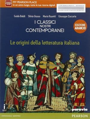 Copertina Classici Nostri Contemporanei Origini Lett  Italiana Ed  Arancio