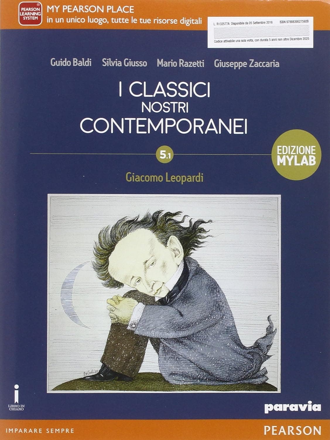 Classici Nostri Contemporanei 5.1 Leopardi Edizione Mylab
