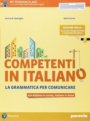 Copertina Competenti In Italiano  Edizione Gialla   Servizi Per L'Enogastronomia E L'Os