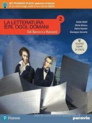 Copertina La Letteratura Ieri, Oggi, Domani 2 Dal Barocco A Manzoni Edizione Nuovo Esam