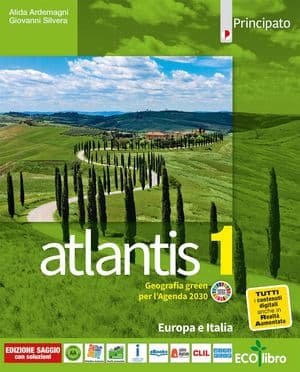 Copertina Atlantis 1 Europa Italia Con Cartografia 1 + Quaderno Delle Competenze 1 + Le