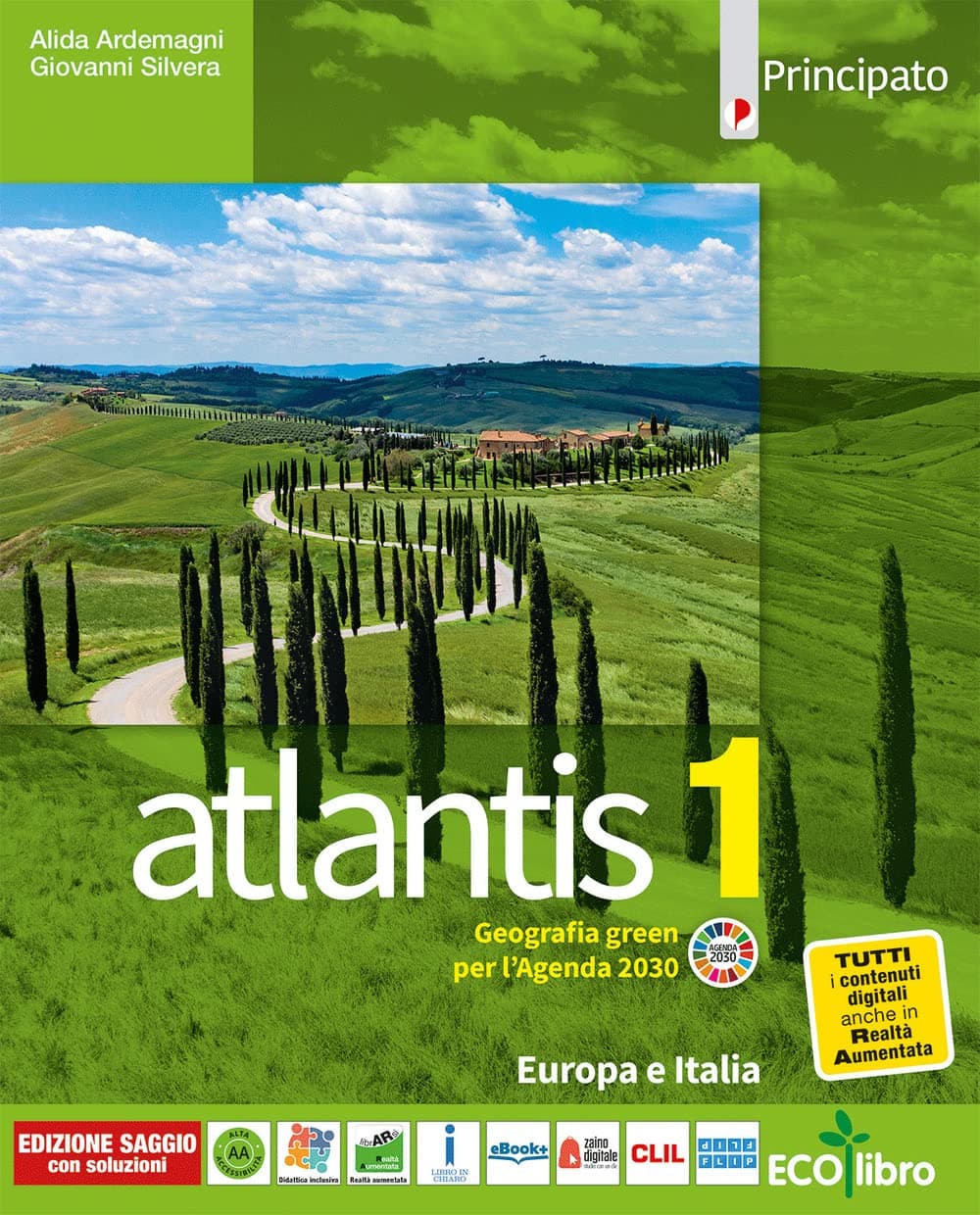 Atlantis 1 Europa Italia  Con Cartografia 1 + Quad. Delle Competen.1 + Dvd 1