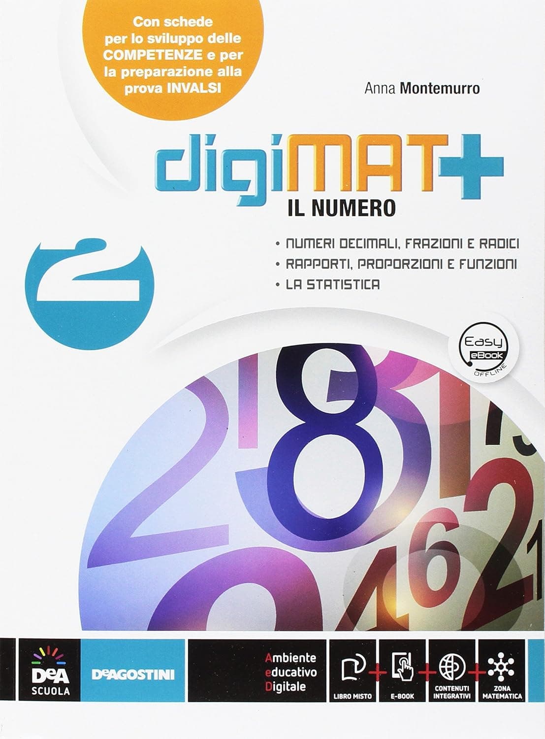 Digimat +    Aritmetica 2 + Geometria 2 + Quad. Competenze 2+ Libro Dig. 2