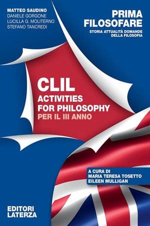 Copertina Prima Filosofare Clil Activities For Philosophy Iii Anno