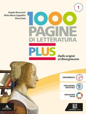 Copertina Mille Pagine Letteratutra Italiana Plus