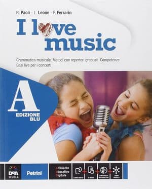 Copertina I Love Music Edizione Blu Volume A + Volume B + Ebook