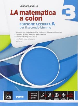 Copertina Matematica A Colori (La) Edizione Azzurra Volume 3A + Ebook