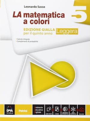 Copertina Matematica A Colori (La) Edizione Gialla Leggera Volume 5 + Ebook