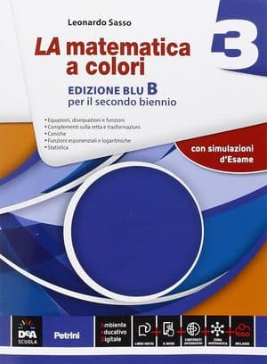 Copertina Matematica A Colori (La) Edizione Blu Vol 3 B + Ebook