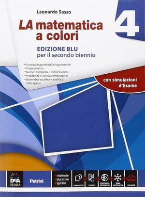 Copertina Matematica A Colori (La) Edizione Blu Volume 4 + Ebook
