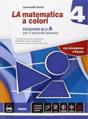 Copertina Matematica A Colori (La) Edizione Blu Volume 4A + Ebook