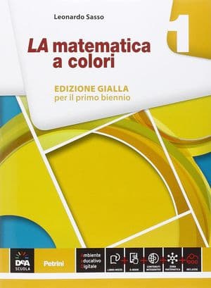 Copertina Matematica A Colori (La) Edizione Gialla Volume 1 + Ebook + Quaderno Recupero