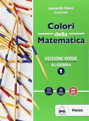 Copertina Colori Della Matematica - Edizione Verde Algebra 1 + Quaderno Algebra 1+Ebook