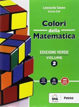 Copertina Colori Della Matematica - Edizione Verde Volume 2 + Quaderno 2 + Ebook