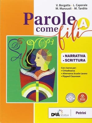 Copertina Parole Come Fili Volume A + Grammatica + Invalsi.Ita Con Cd Rom + Ebook
