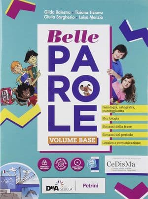 Copertina Belle Parole Vol. Base+Palestra Competenze+Scrittura Verso L'Esame+