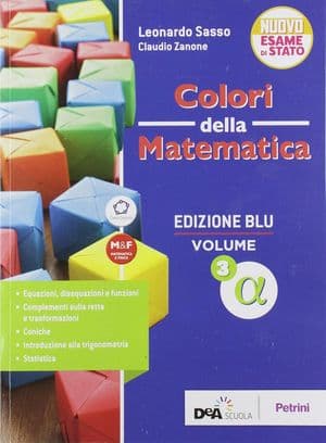 Copertina Colori Della Matematica - Edizione Blu Volume 3 Alfa + Ebook
