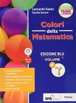 Copertina Colori Della Matematica - Edizione Blu Volume 4 Gamma + Ebook