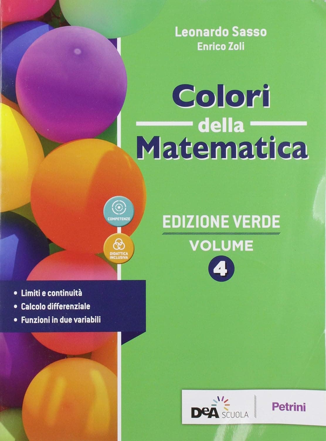 Colori Della Matematica - Edizione Verde Vol. 4 + Ebook +