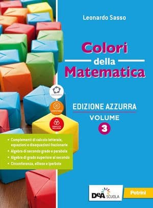 Copertina Colori Della Matematica Ed.Azzurra - Volume 3+Quad.Inclusione E Recup 3+Ebook