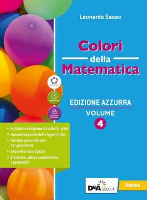 Copertina Colori Della Matematica Ed.Azzurra - Volume 4+Quad.Inclusione E Recup 4+Ebook