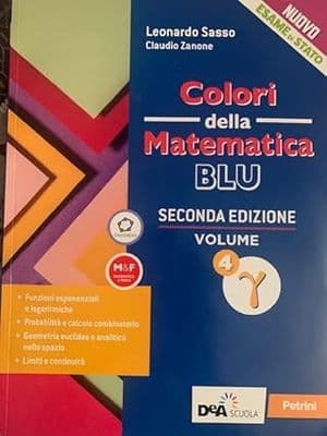Copertina Colori Della Matematica - Ed.Blu Aggiornata-L Scientif Volume 4 Gamma + Ebook