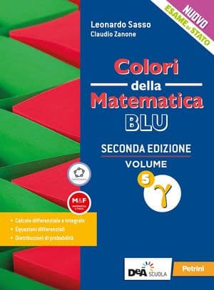 Copertina Colori Della Matematica - Ed.Blu Aggiornata -L Scientific Vol 5 Gamma + Ebook