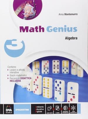 Copertina Math Genius  Algebra + Geometria 3 + Ebook (Anche Su Dvd)