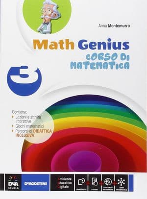 Copertina Math Genius    Volume 3 + Palestra Matematica 3 + Ebook (Anche Su Dvd)