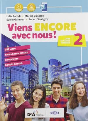 Copertina Viens Encore Avec Nous! Livre ÃLãVe Et Cahier D'Exercices 2+Cartes Mentales 2