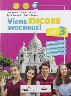 Copertina Viens Encore Avec Nous! Livre ÃLãVe Et Cahier D'Exercices 3+Cartes Mentales 3
