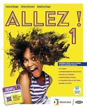 Copertina Allez !Livre De L'ÃLãVe 1+Grammaire+Par.Cult.En Poche+Easy Ebook(Dvd)+Ebook