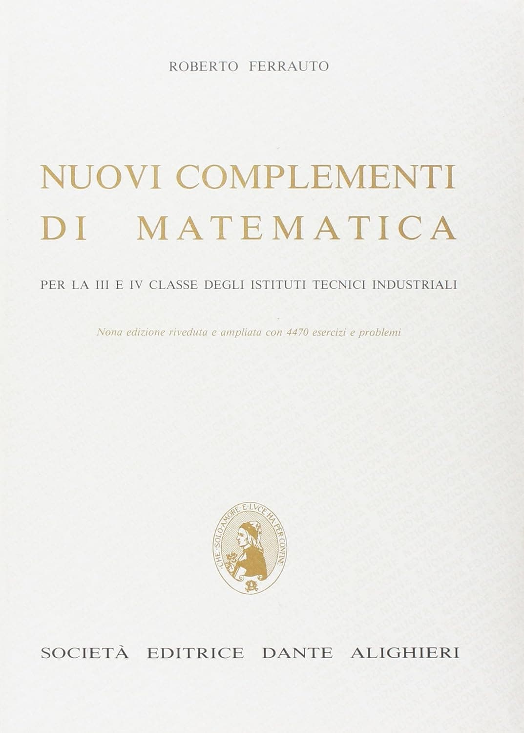 Nuovi Complementi Di Matematica