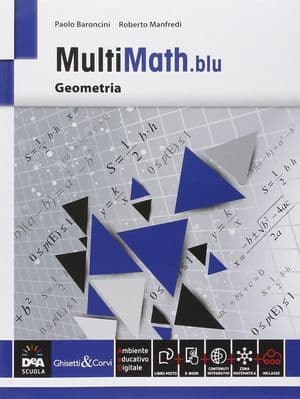 Copertina Multimath Blu Geometria + Ebook