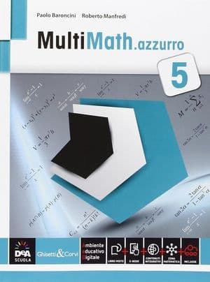 Copertina Multimath Azzurro Volume 5 + Ebook